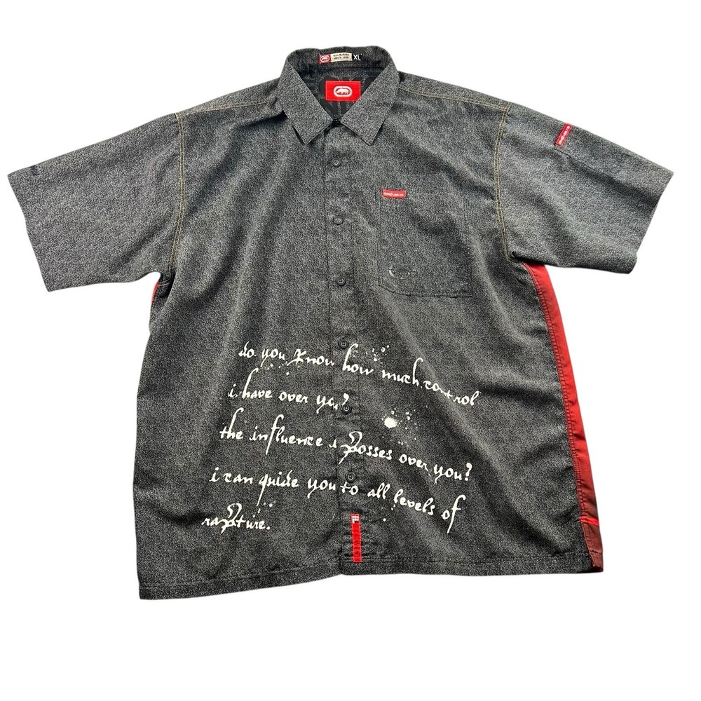 Echo Unlimited Button Up Shirt Men's Size‎ XL Short Sleeve "Control Influence"